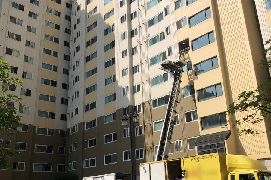 금정구 금성동 작업 당일 현장